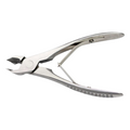 Merbach Kopknipper, eenzijdig, opgelegd model met dubbele veer zonder sluiting. Lengte 12,5 cm.