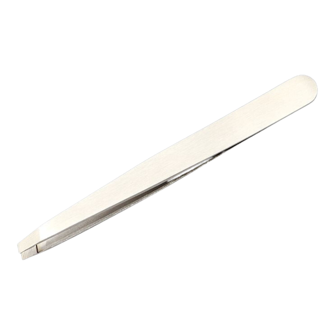 Merbach epileerpincet, schuin model, edelstaal, 10 CM