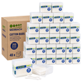 Merbach Papieren Wattenstaafjes – Doos van 48 verpakkingen x 200 stuks