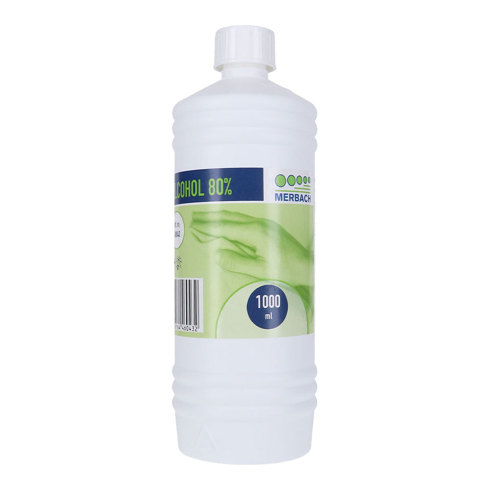 Merbach alcohol 80% 1 liter navulverpakking