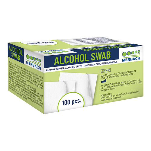 Merbach Alcoholdoekjes (65x30mm) - Doos van 50 x 100 stuks