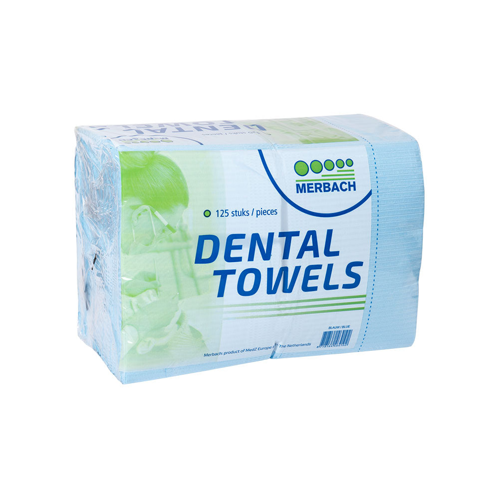 Merbach dental towel blauw, 4 x 125 stuks